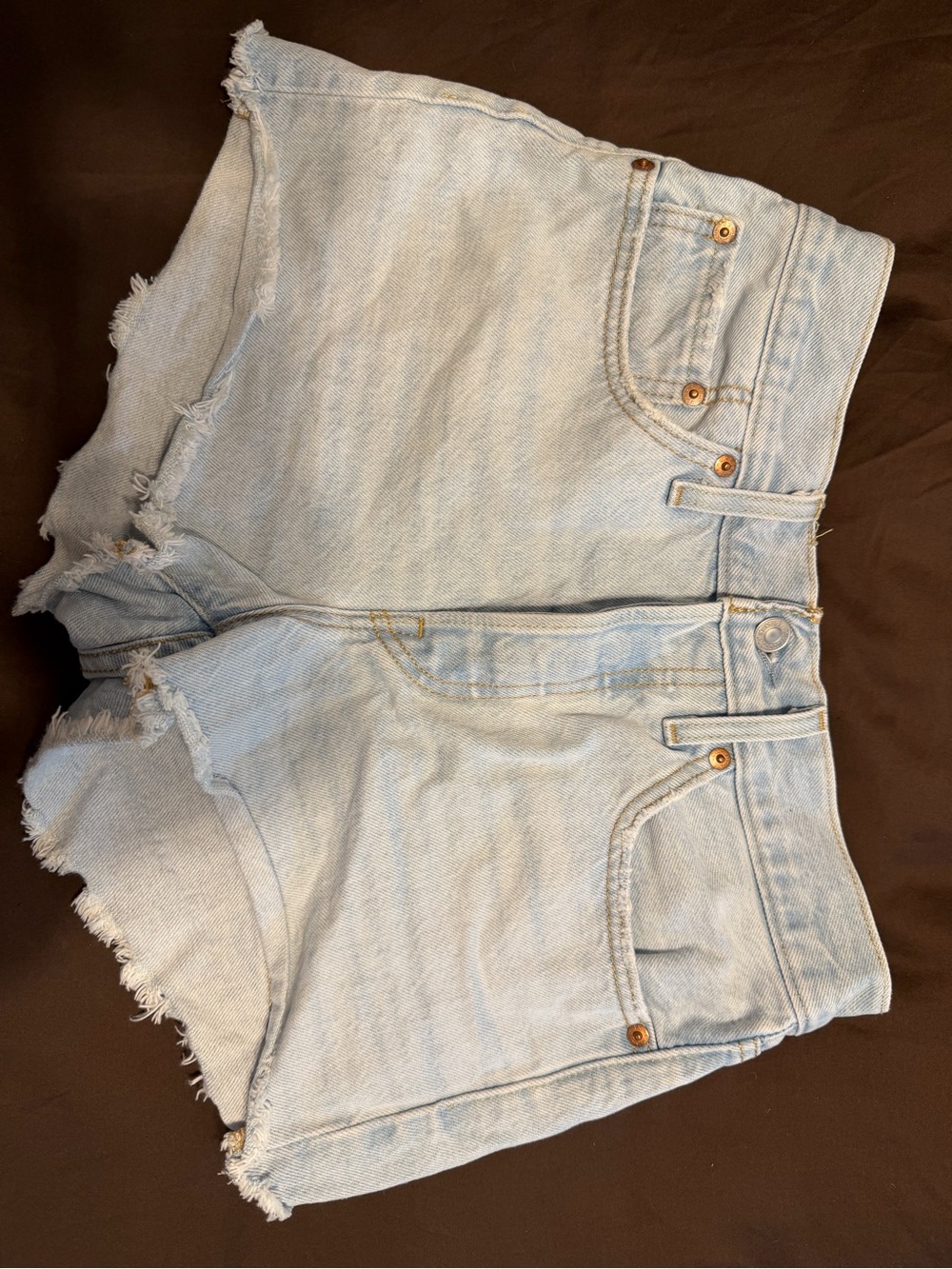 Levi's light wash denim shorts